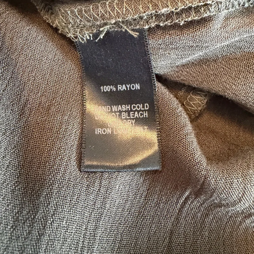 NWT Olive Green Halter Maxi Dress Open Back Pockets Side Slits Size L - Picture 5 of 12